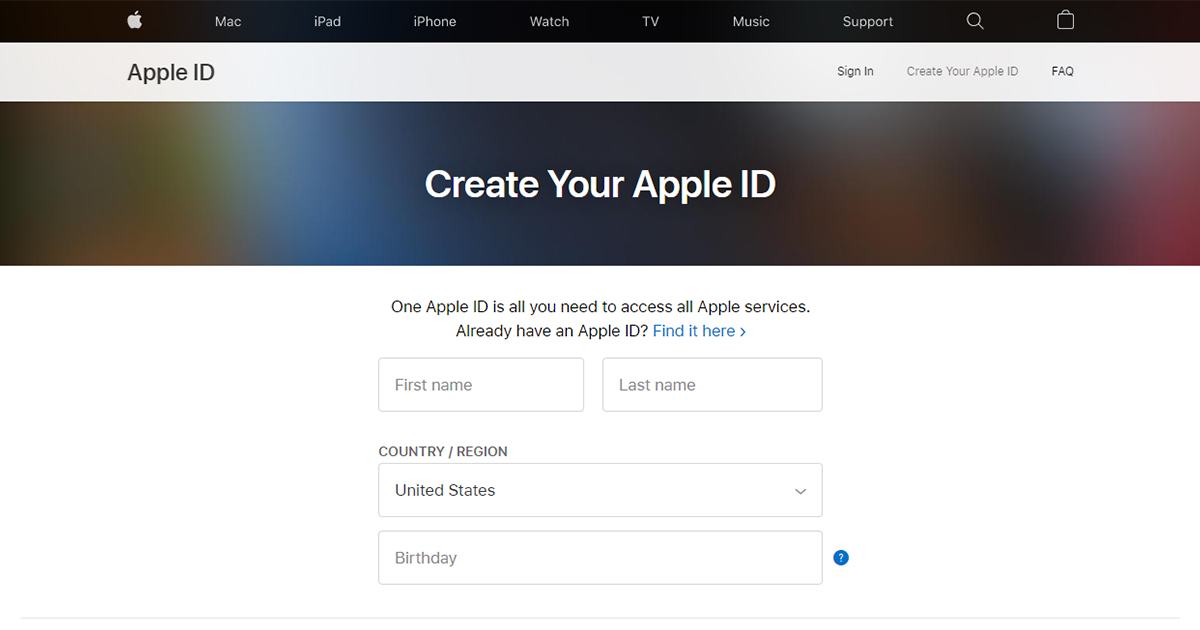 create a developer account with Apple