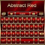 Abstract Red Go Keyboard Theme